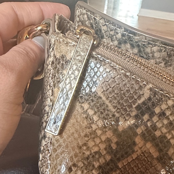 Gorgeous Ralph Lauren Snakeskin Embossed Leather Crossbody Bag - Brown - Picture 3 of 16